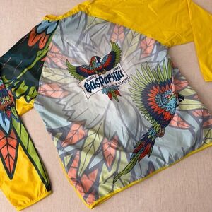 Gasparilla 2023 Running Jacket Windbreaker Mens L Parrot Graphic Tampa Race